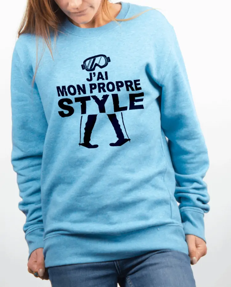 Pull Femme bleu ciel JAI MON PROPRE STYLE