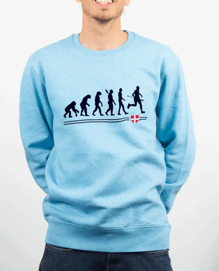 Pull Homme bleu ciel EVOLUTION TRAIL