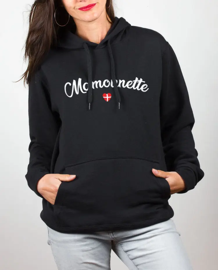 Sweat femme noir Mamounette 1