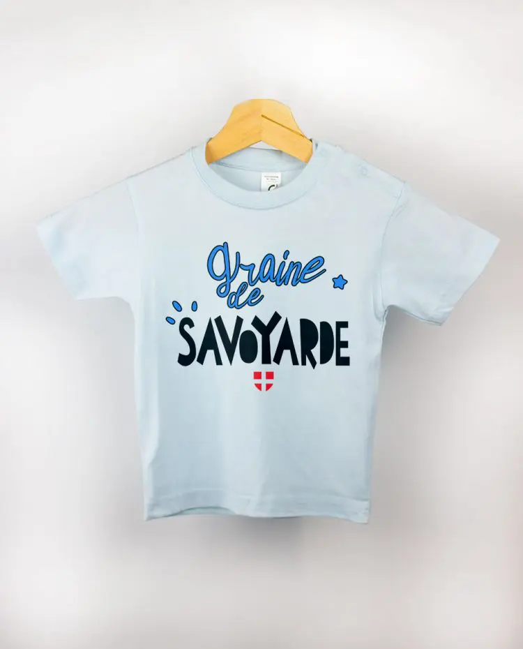 T shirt BEBE bleu clair graine de savoyarde fille