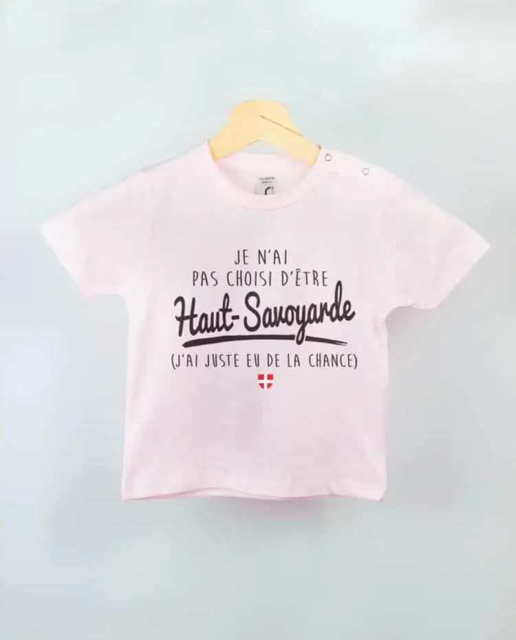 T shirt BEBE rose choisi haut savoyarde 1