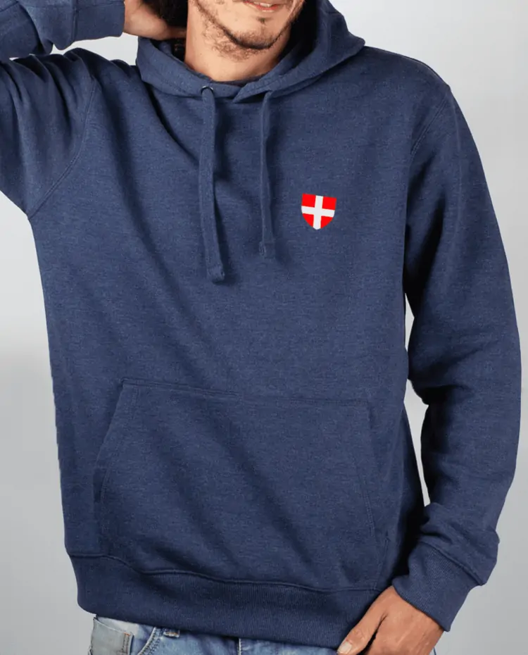 Sweat Homme Bleu Jean La savoie dans le Coeur