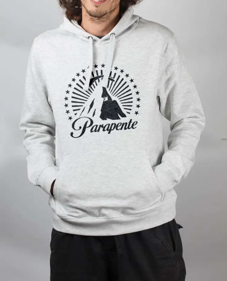 Sweat Blanc homme montagne parapente paramount