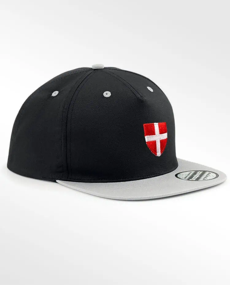 Casquette savoie Snapback Face Gris blason savoie brode scaled