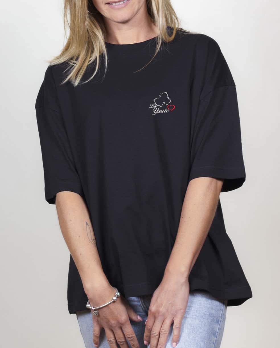 T shirt discount oversize femme noir