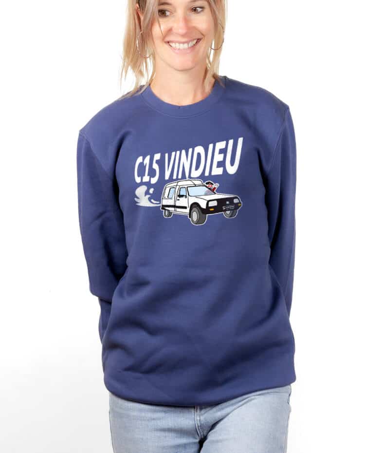 Sweatshirt pull Femme Bleu