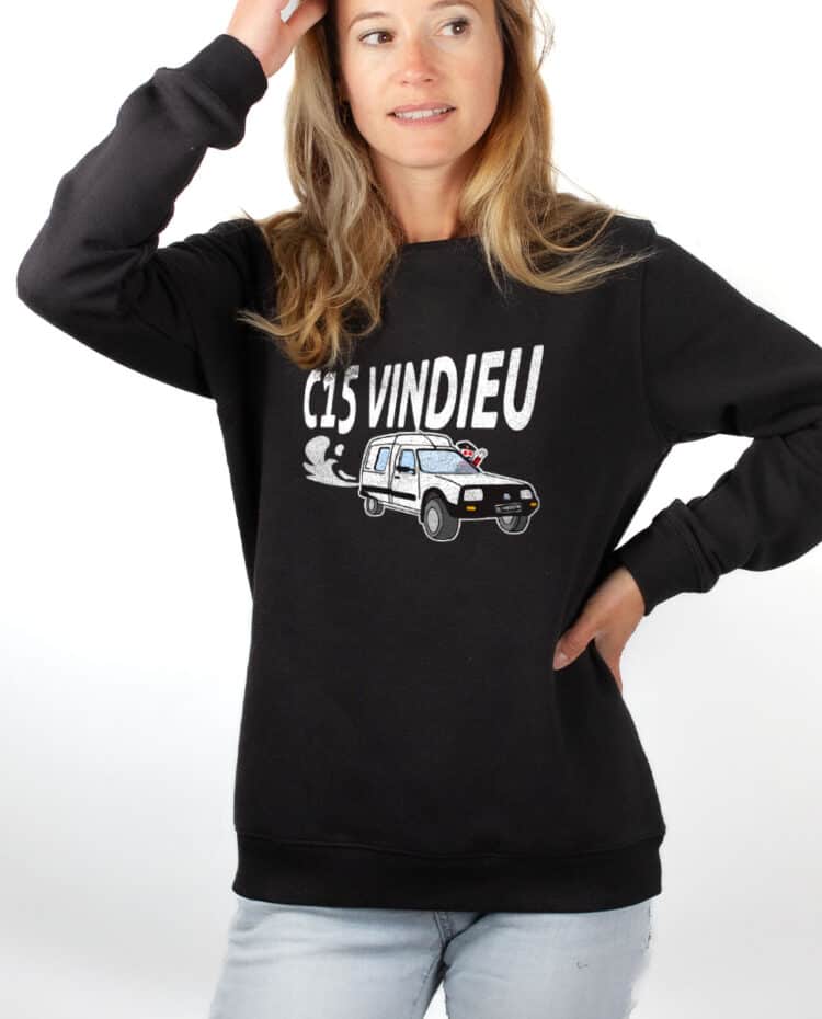 Sweatshirt pull Femme Noir