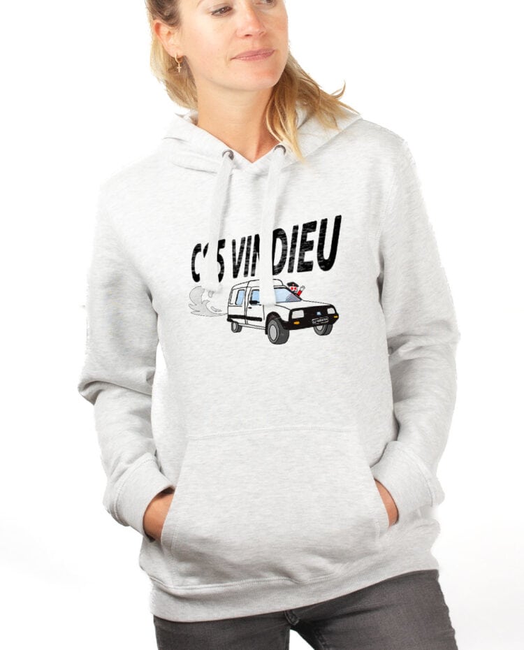 hoodie Sweat capuche Femme Blanc