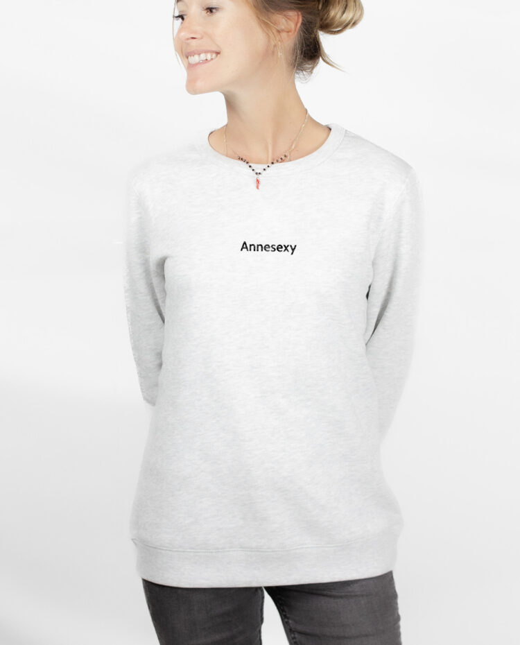 ANNESEXY Sweatshirt pull Femme Blanc PUFBLA180
