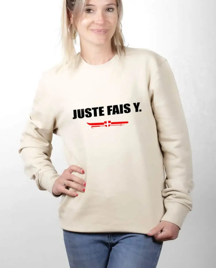 PUFNAT Pull Femme Naturel JUSTE FAIS Y