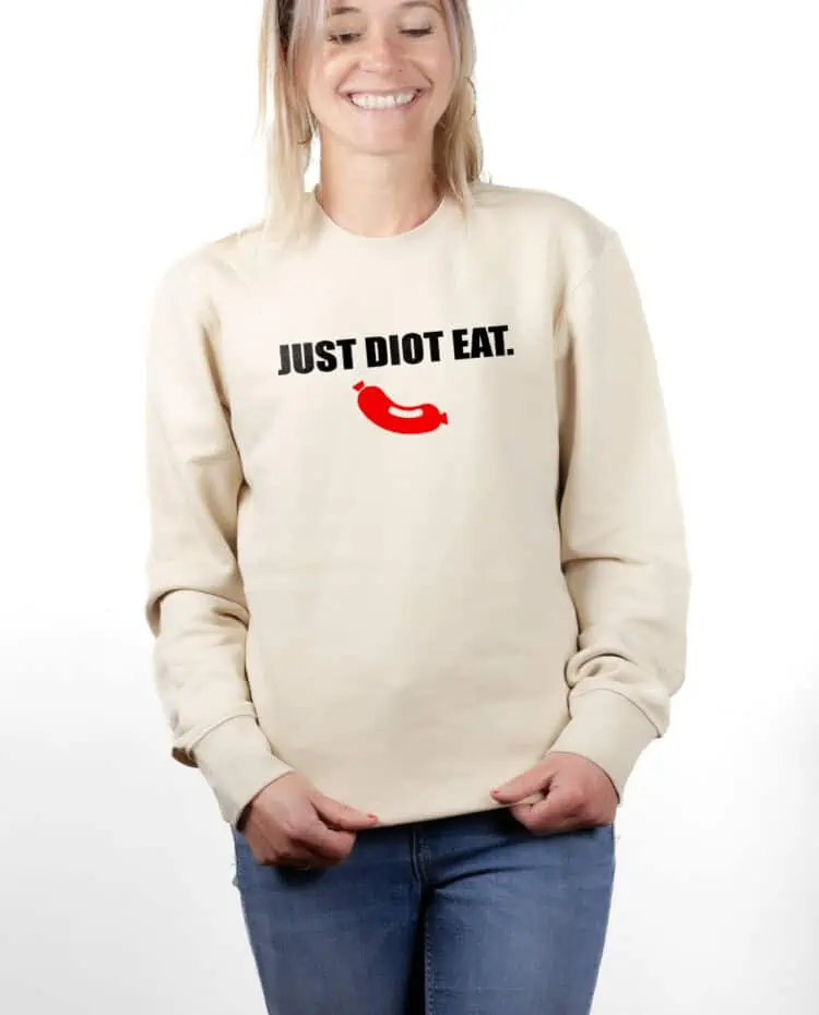 PUFNAT Sweatshirt pull Femme Naturel JUST DIOT EAT