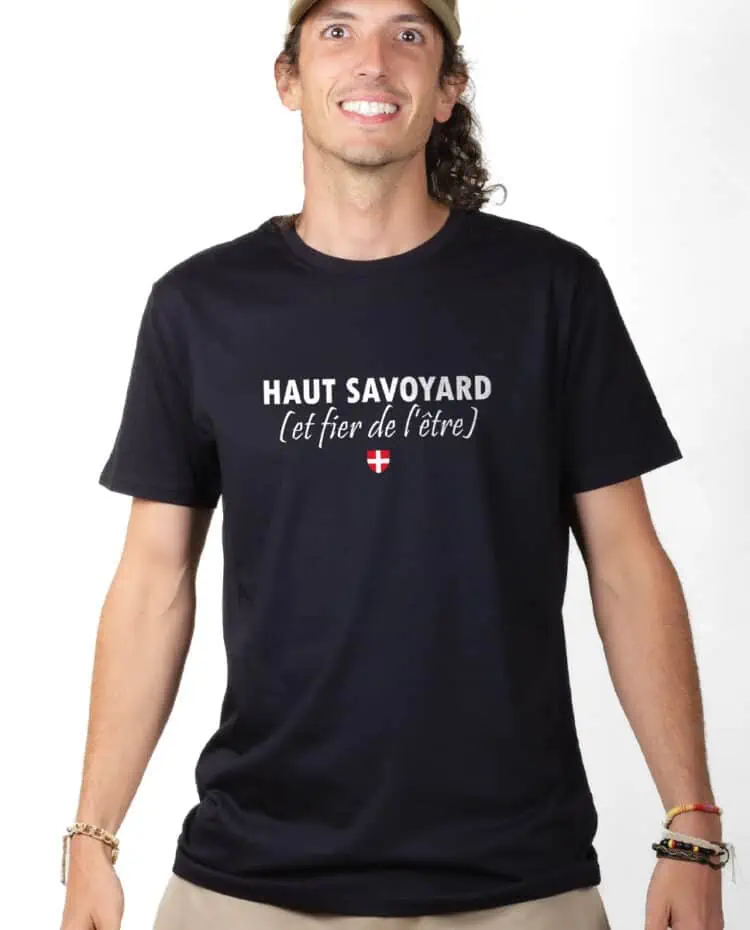 Haut savoyard et fier T shirt Homme Noir TSHN229