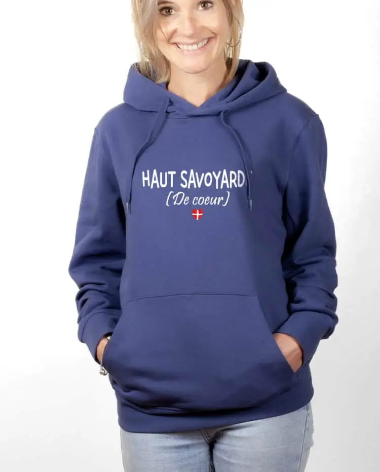 Haut savoyarde de coeur Sweat Femme Bleu SWFBLE230