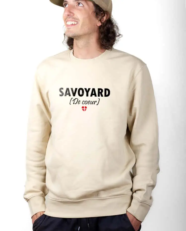 Savoyard de coeur Sweatshirt Pull Homme Naturel PUHNAT235