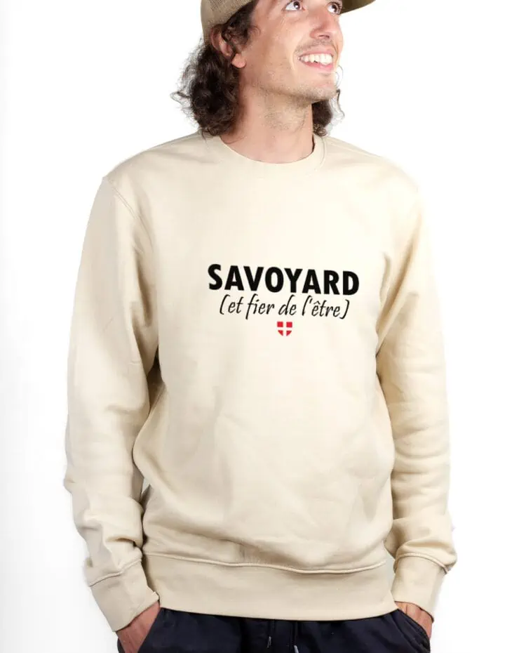 Savoyard et fier Sweatshirt Pull Homme Naturel PUHNAT234