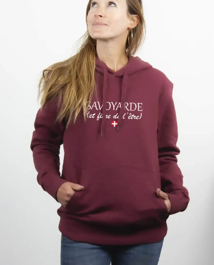 Savoyarde et fiere Sweat Femme Bordeau SWFBOR237