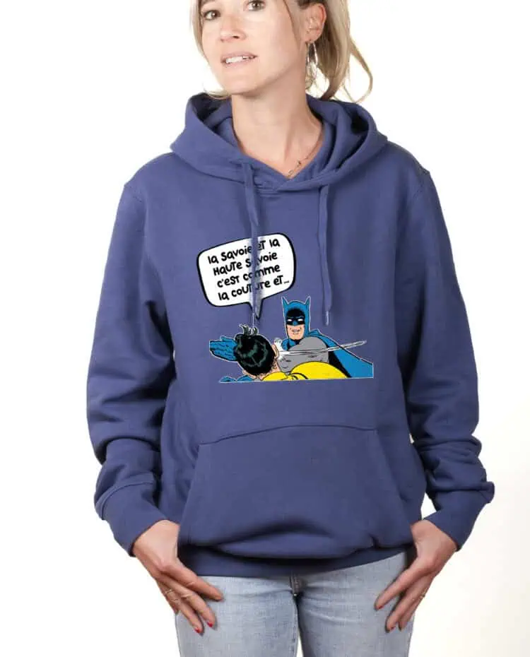 La couture et la haute couture hoodie Sweat capuche Femme Bleu SWFBLE257