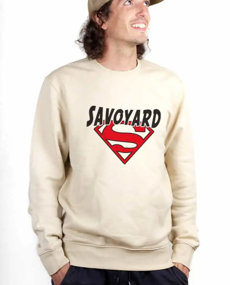 Superman Savoyard Sweatshirt Pull Homme Naturel PUHNAT252