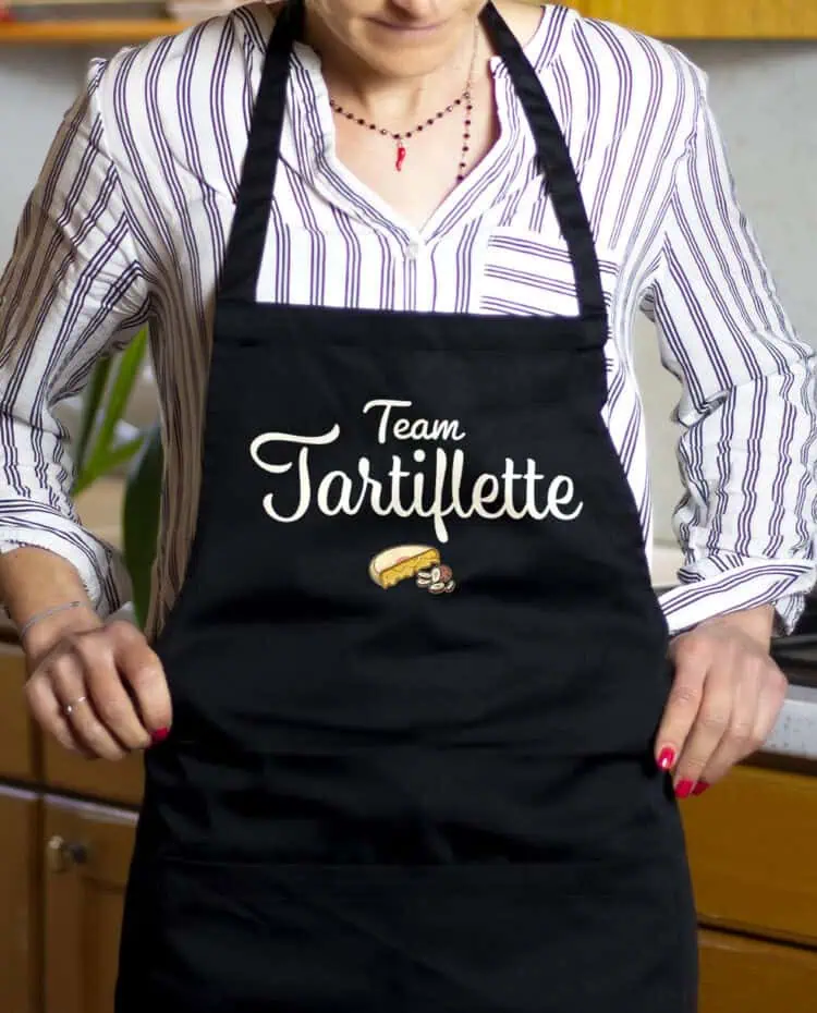 Tablier femme Noir Team Tartiflette TABN292