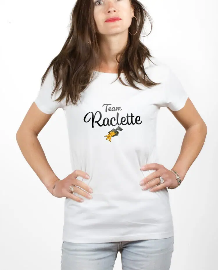 Team Raclette T shirt Femme Blanc TSFB242