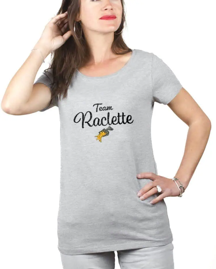 Team Raclette T shirt Femme Gris TSFG242