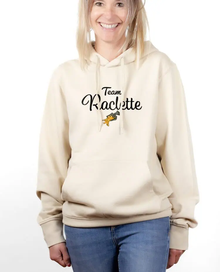 Team Raclette hoodie Sweat capuche Femme naturel SWFNAT242