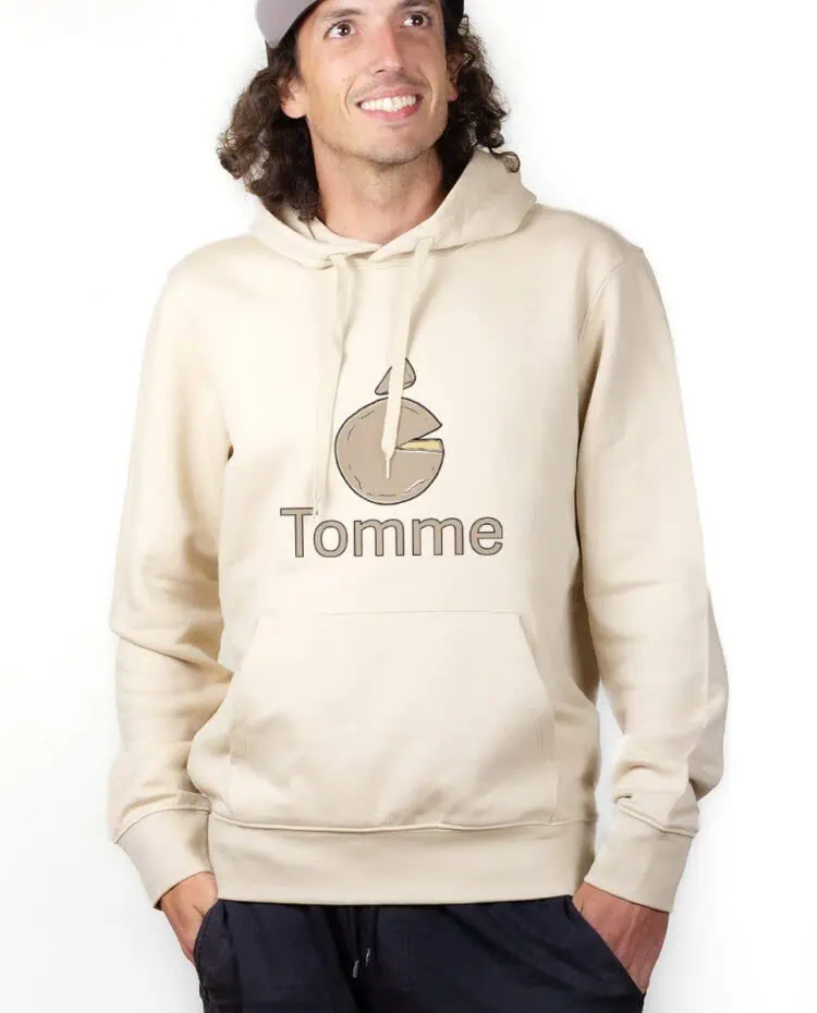 Tomme apple Hoodie Sweat capuche Homme Naturel SWHNAT254