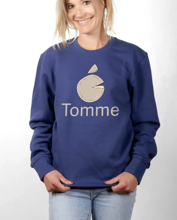 Tomme apple Pull Femme Bleu PUFBLE254