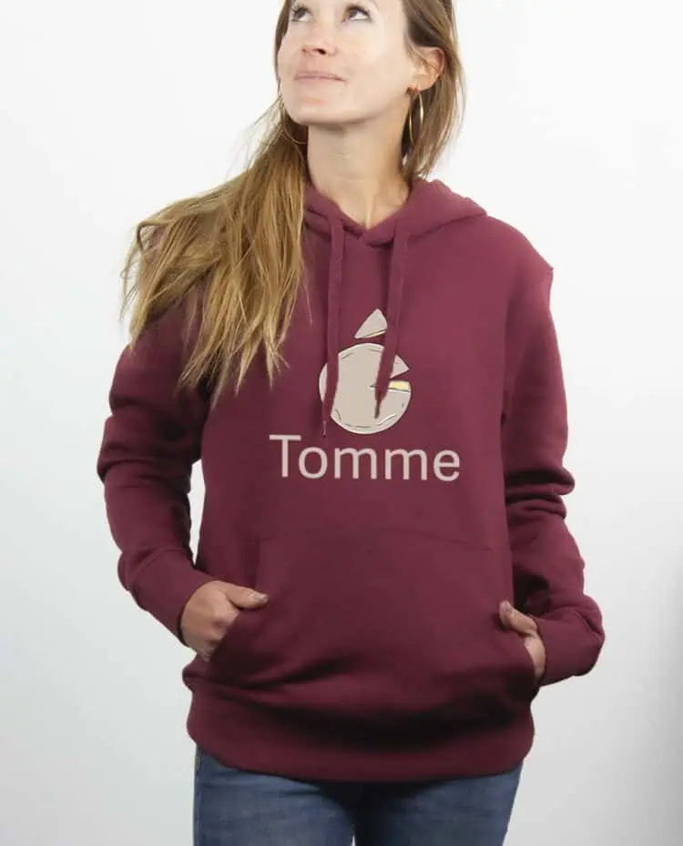 Tomme apple Sweat Femme Bordeau SWFBOR254