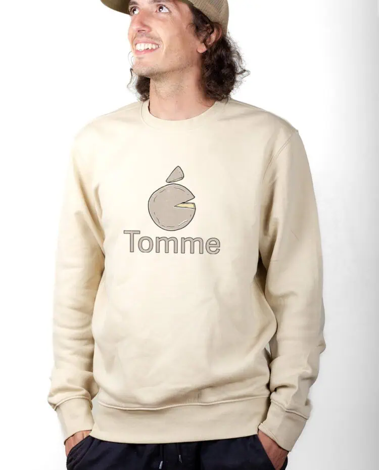 Tomme apple Sweatshirt Pull Homme Naturel PUHNAT254