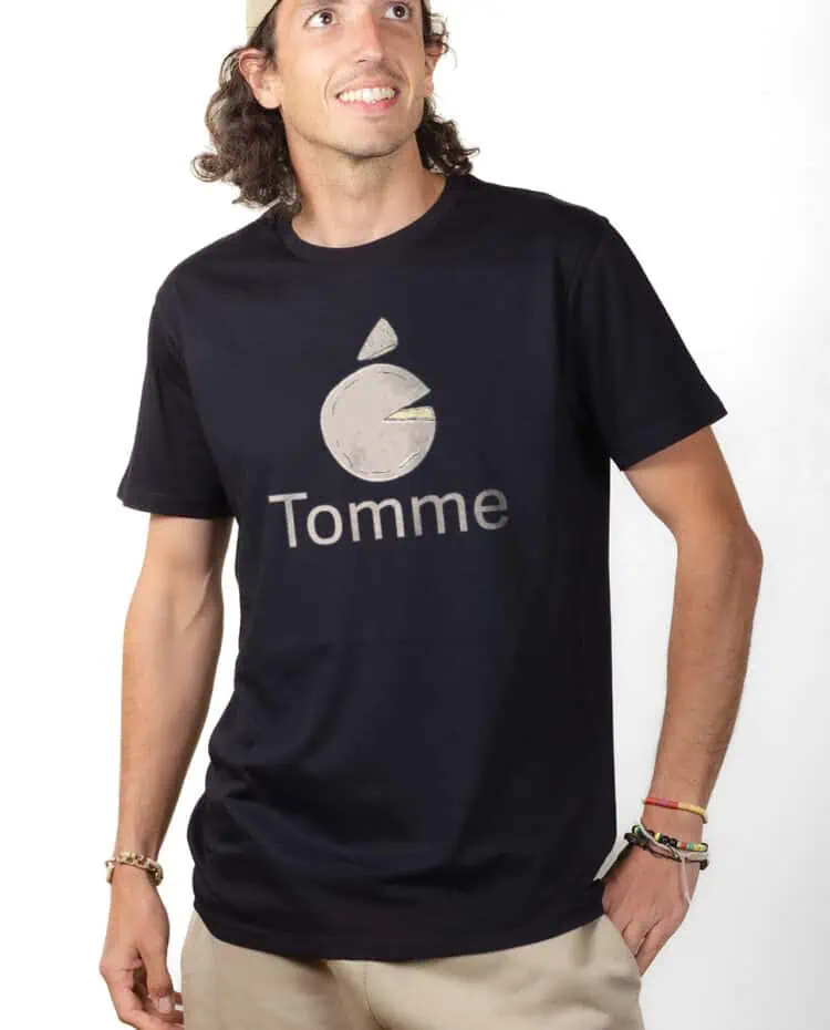 Tomme apple T shirt Homme Noir TSHN254