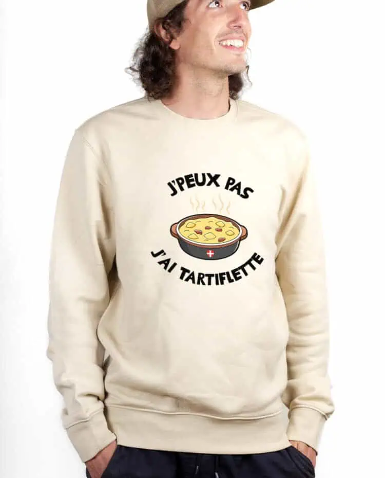 Jpeux pas jai tartiflette Sweatshirt Pull Homme Naturel PUHNAT262