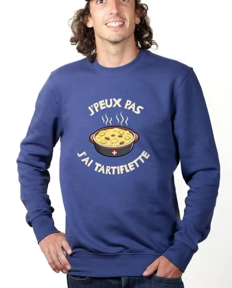 Jpeux pas jai tartiflette Sweatshirt Pull Homme bleu PUHBLE262