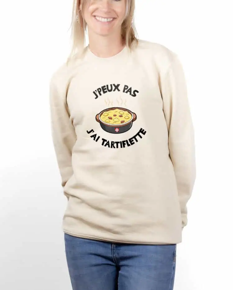 Jpeux pas jai tartiflette Sweatshirt pull Femme Naturel PUFNAT262