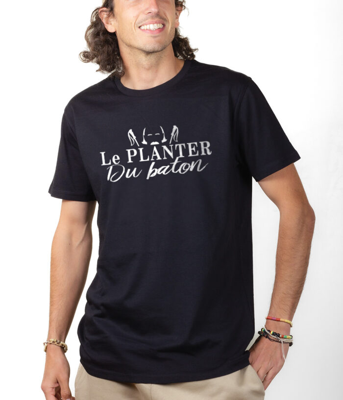 Les Bronzes Le planter du baton T shirt Homme Noir TSHN307