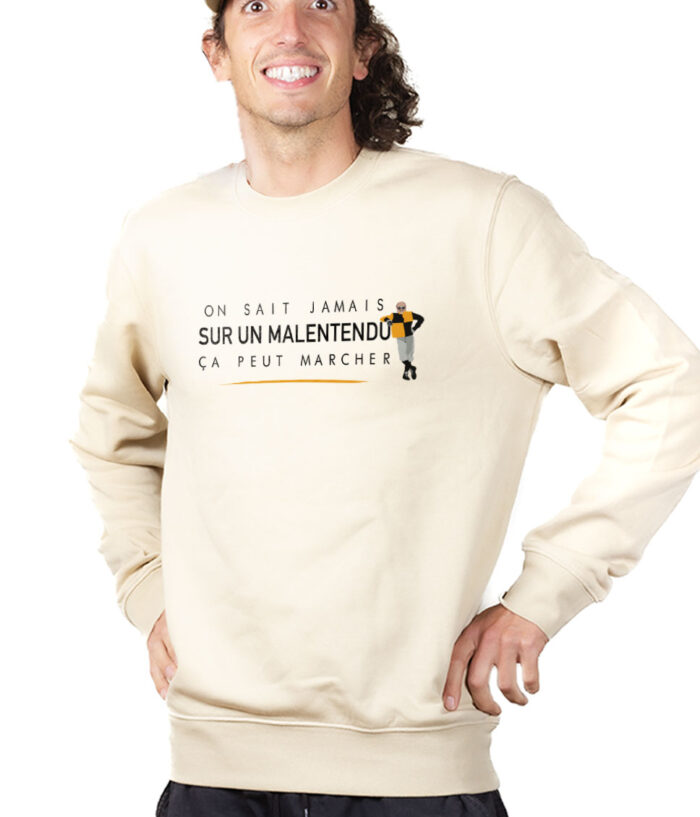 Les Bronzes Sur un malentendu ca peut marcher Sweatshirt Pull Homme Naturel PUHNAT308