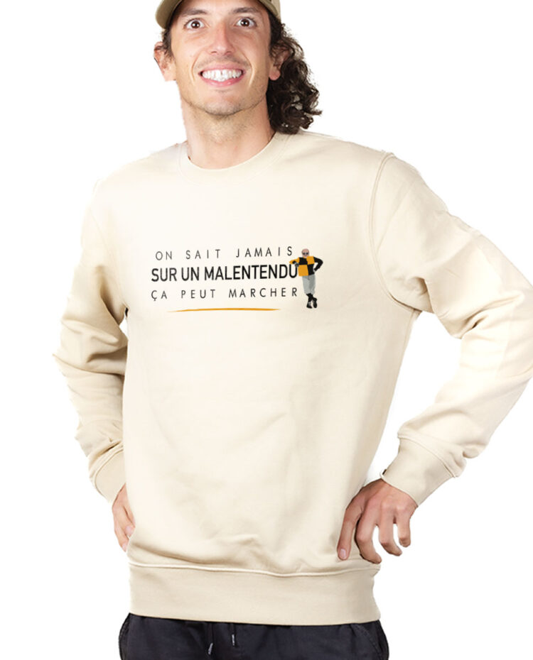 Les Bronzes Sur un malentendu ca peut marcher Sweatshirt Pull Homme Naturel PUHNAT308