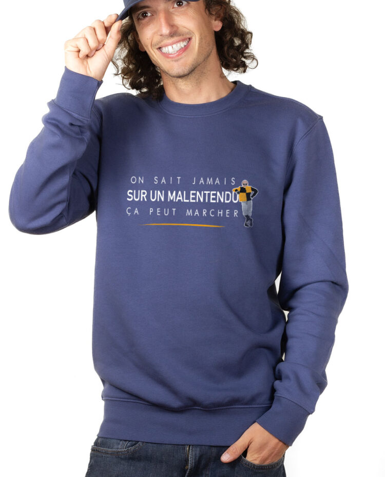 Les Bronzes Sur un malentendu ca peut marcher Sweatshirt Pull Homme bleu PUHBLE308