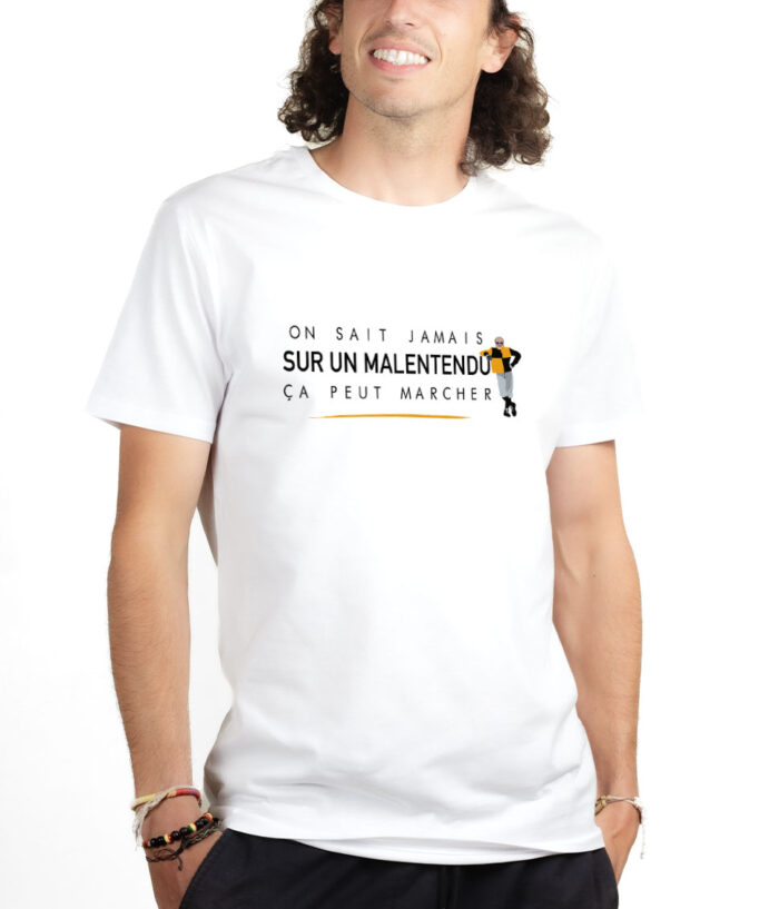 Les Bronzes Sur un malentendu ca peut marcher T shirt Homme Blanc TSHB308