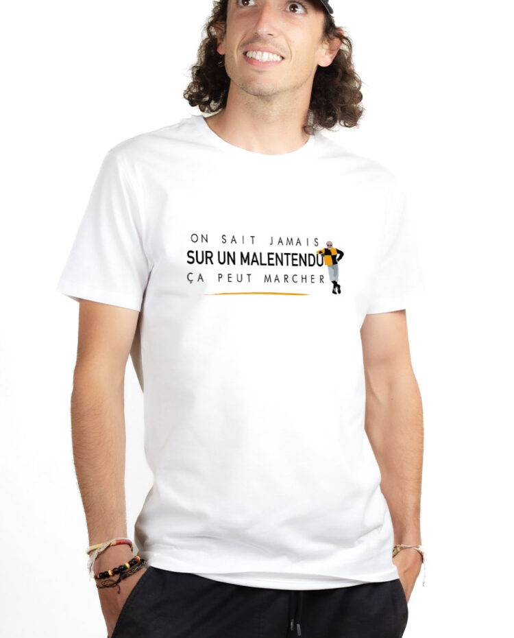 Les Bronzes Sur un malentendu ca peut marcher T shirt Homme Blanc TSHB308