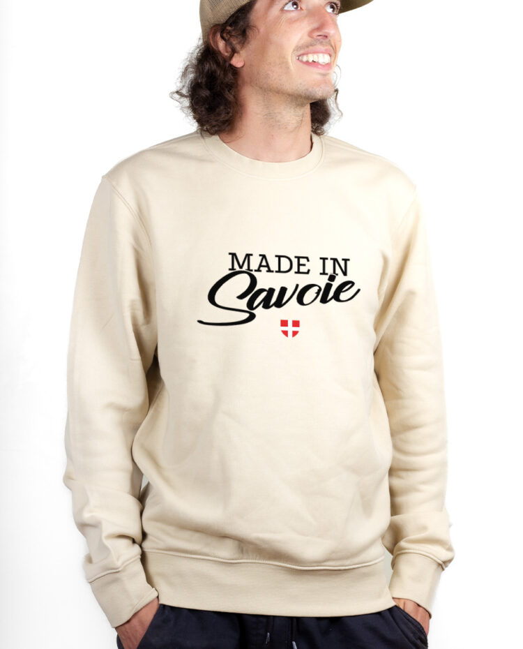 Made in Savoie Sweatshirt Pull Homme Naturel PUHNAT263