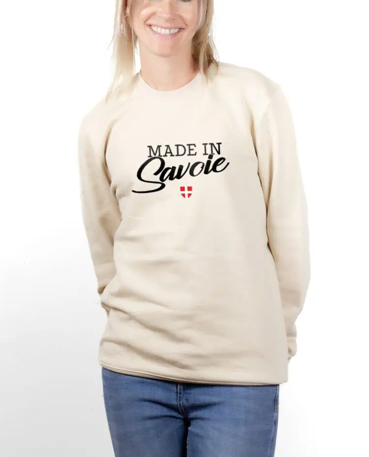 Made in Savoie Sweatshirt pull Femme Naturel PUFNAT263