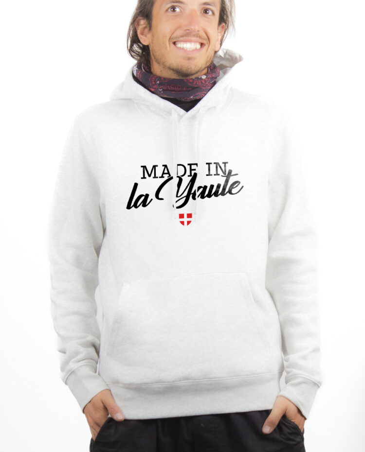 Made in la Yaute Hoodie Sweat capuche Homme Blanc SWHBLA264