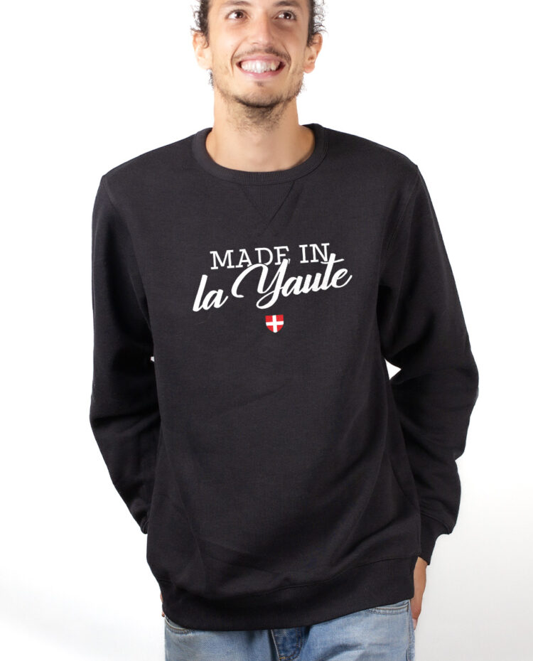 Made in la Yaute Sweatshirt Pull Homme Noir PUHNOI264