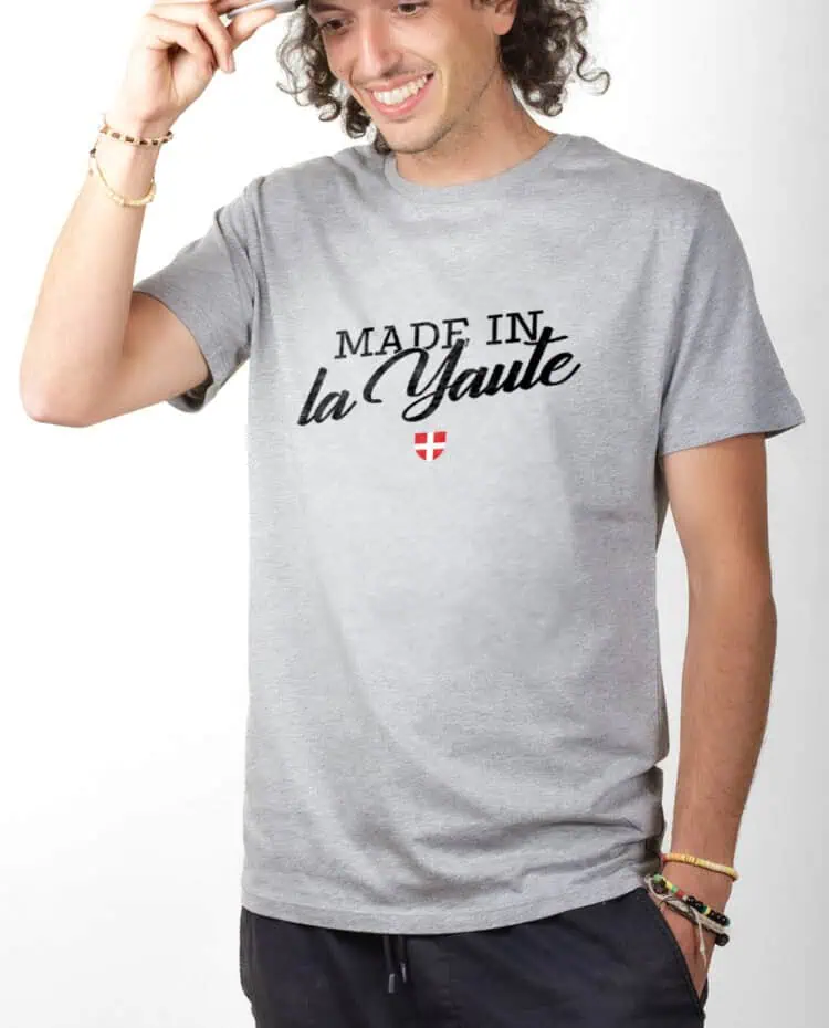 Made in la Yaute T shirt Homme Gris TSHG264