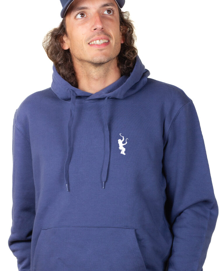 Cascade de glace picto Hoodie Sweat capuche homme Bleu SWHBLE322