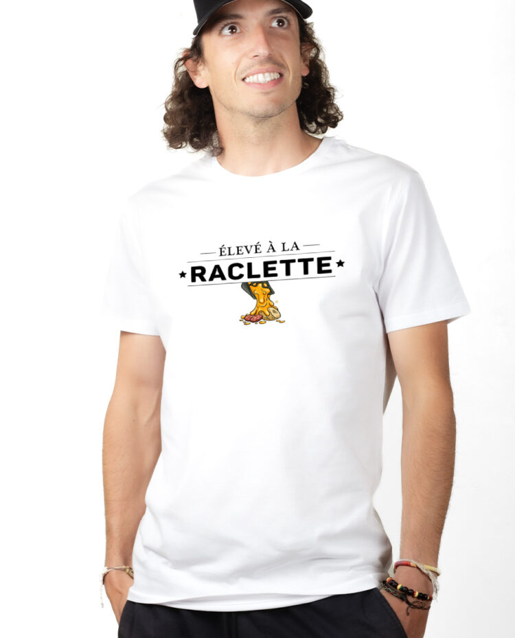 Eleve a la raclette T shirt Homme Blanc TSHB268