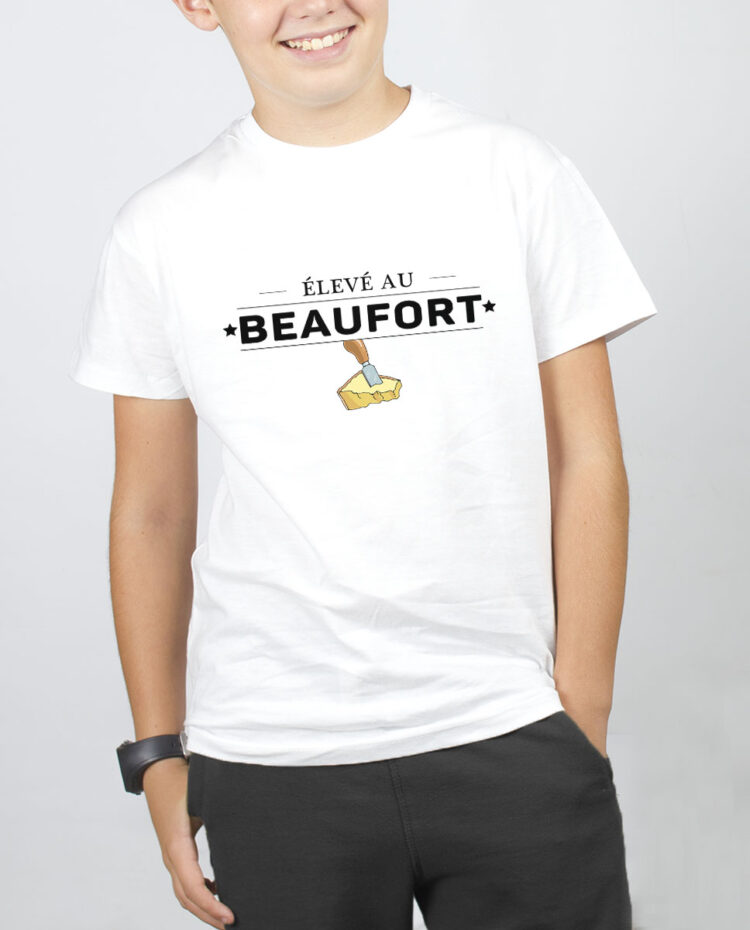 Eleve au Beaufort T SHIRT GARCON BLANC TSEB270