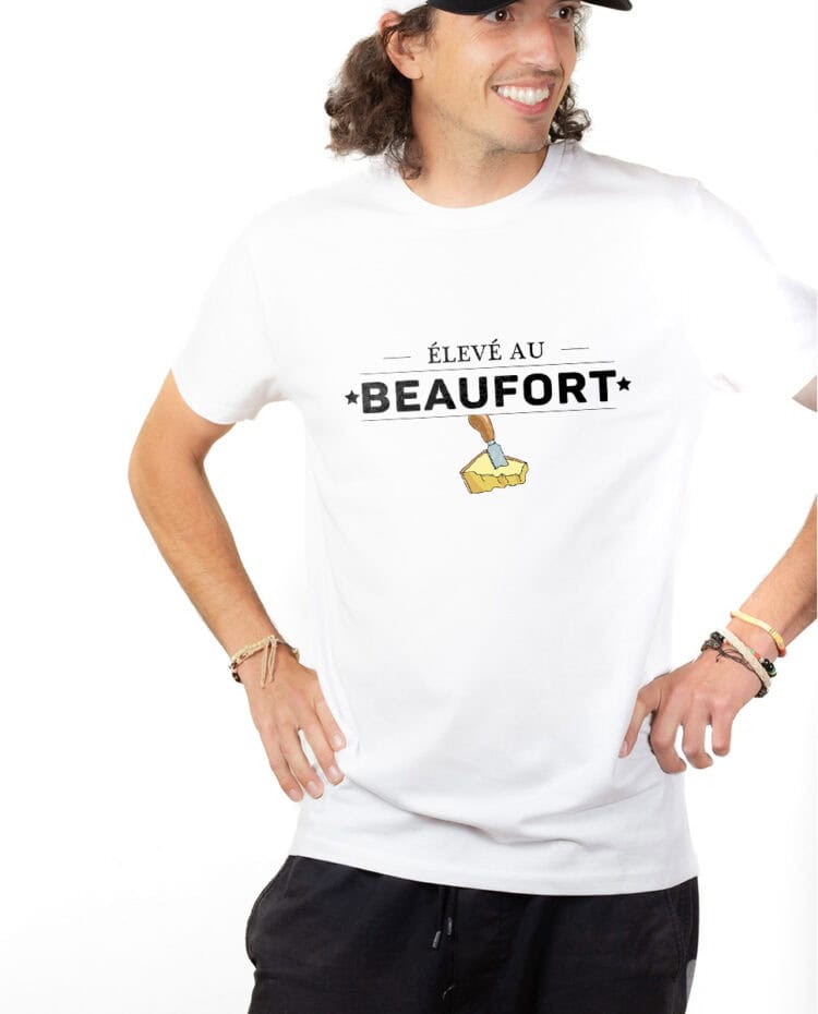 Eleve au Beaufort T shirt Homme Blanc TSHB270