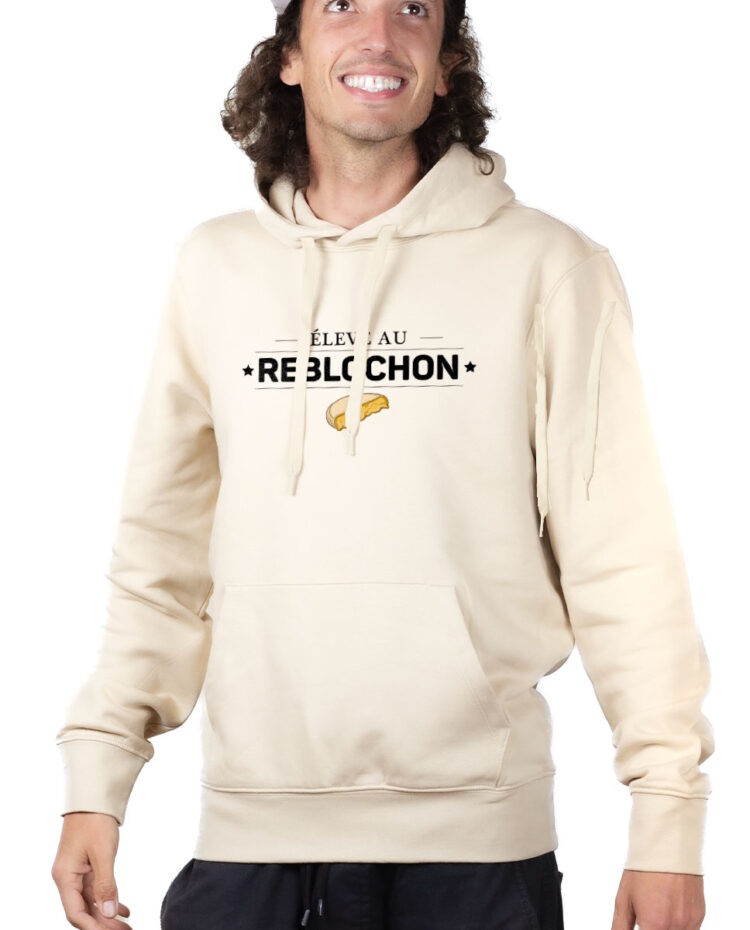 Eleve au reblochon Hoodie Sweat capuche Homme Naturel SWHNAT266